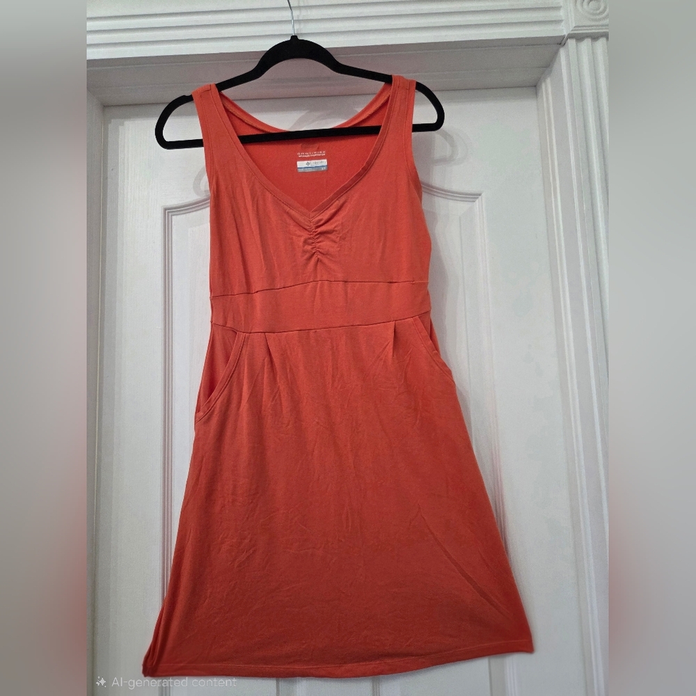 Columbia Orange Midi Dress
